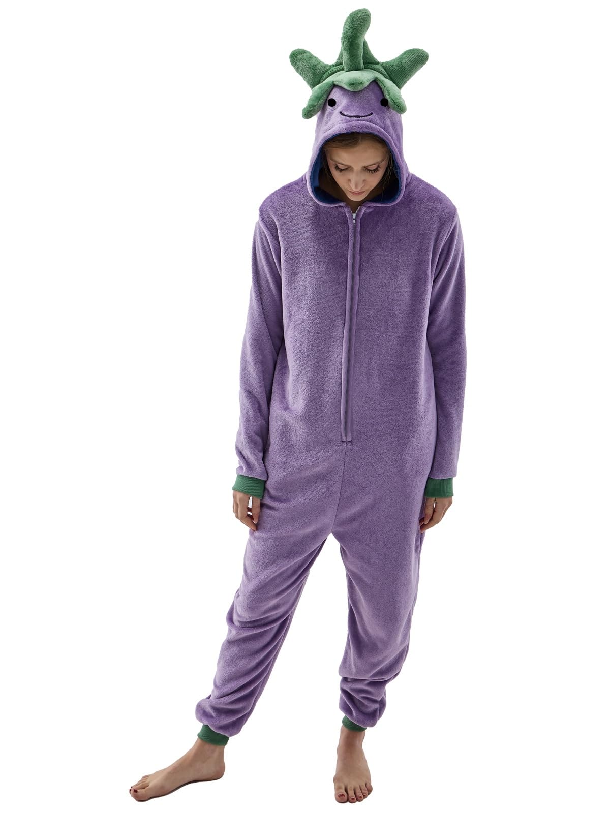 NEWCOSPLAY Unisex Adult Onesie Pajamas Animal One Piece Costume Cosplay Sleepwear