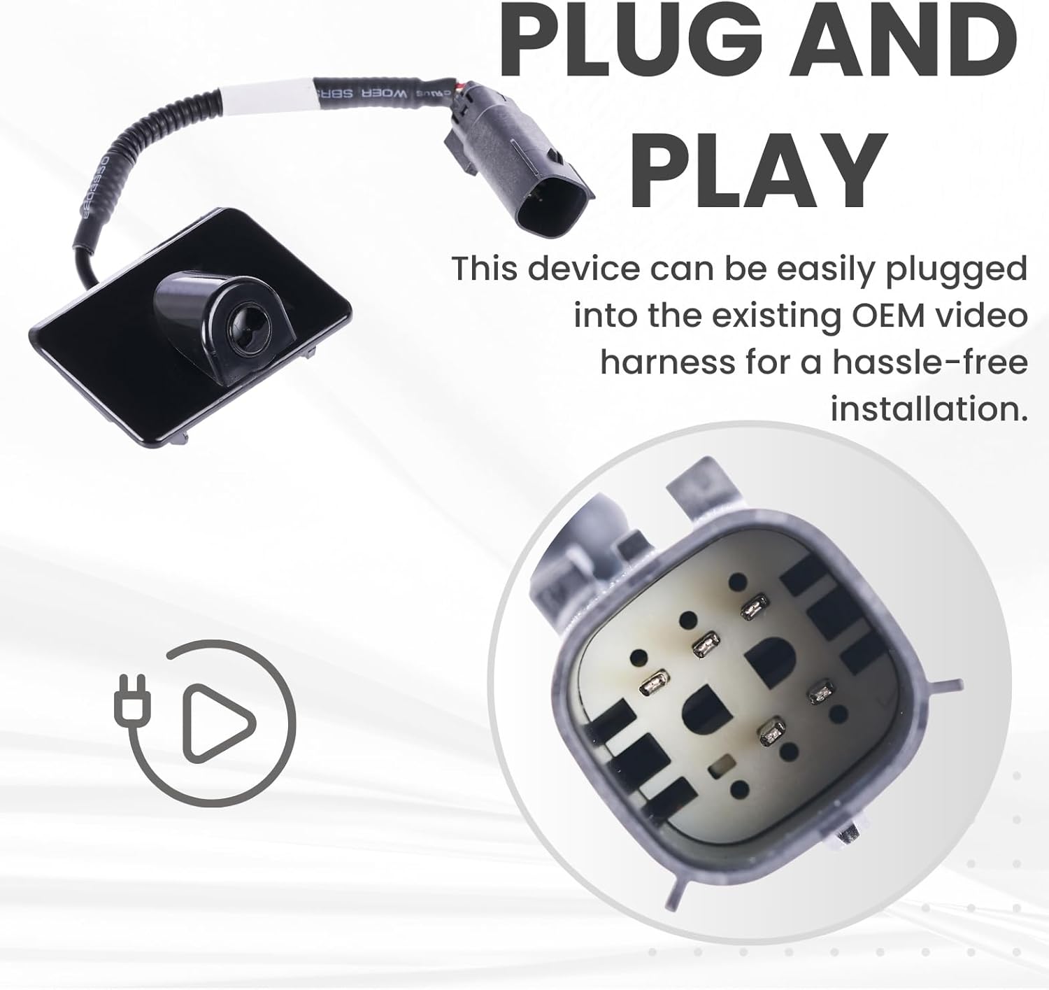 Backup Camera Replaces for 2009-2014 Ford Expedition OE Part # 9L1Z-19G490-B, 8L1Z-19G490-A, 9L1Z-19G490-A, 9L1T19G490AB