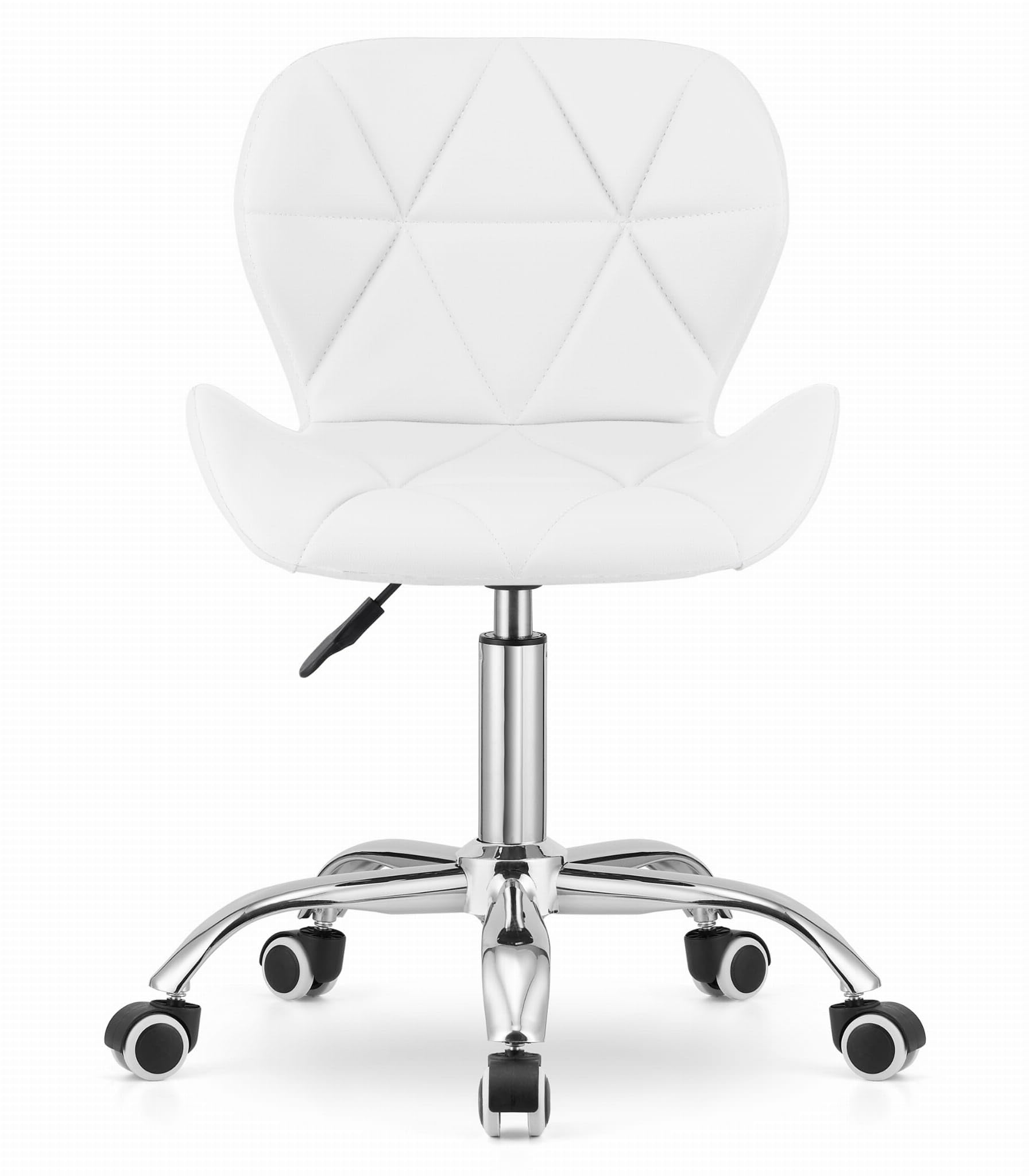 Chaise Similicuir Bureau Confort Pied Chromé Noir