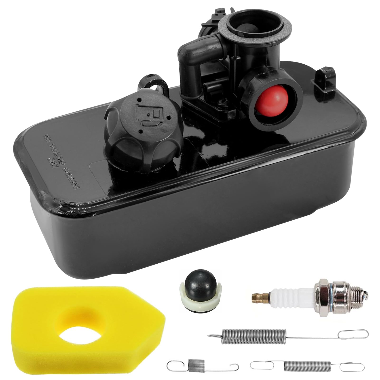 Serbatoio Carburante e Carburatore Compatibile con Briggs & Stratton 494406 497619 498809 498809A 795477 795469 794147 699660 794161 498811