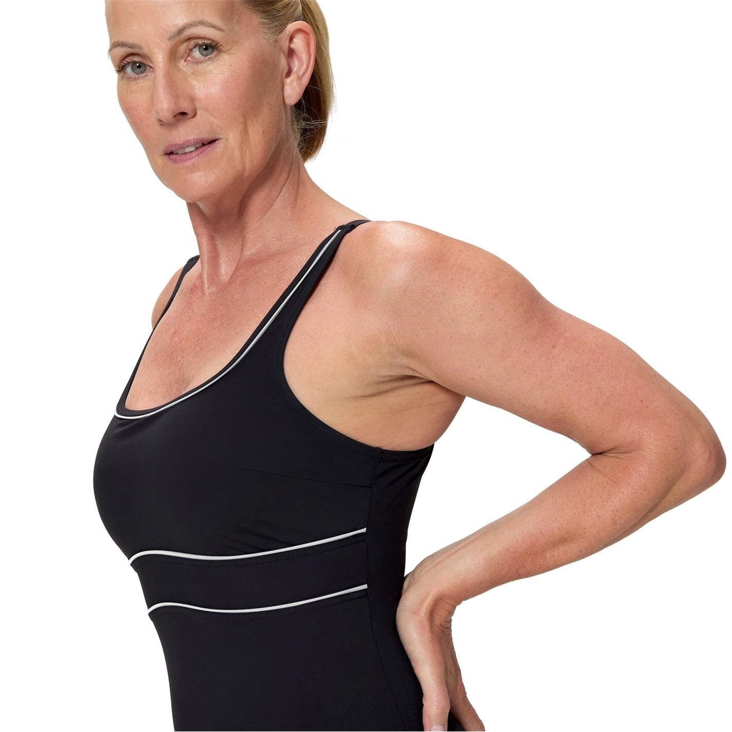 Speedo Damen Solid Contour Eclipse Badeanzug (1er Pack)
