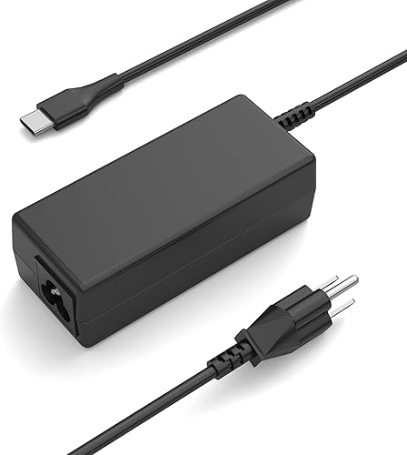 Cargador universal para portátil USB C de 45 W y 65 W, compatible con HP Chromebook, Dell, Lenovo, Acer, Asus, Samsung Galaxy, Google y otros tipos