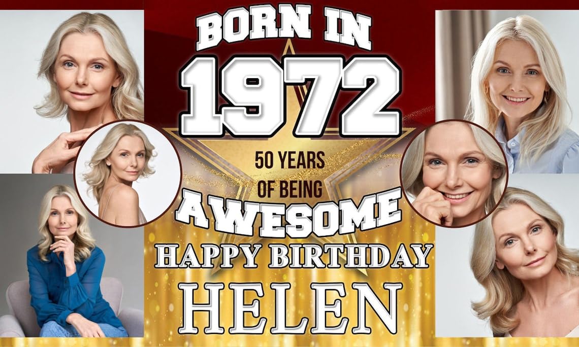 Banner di buon compleanno per donne ragazze poster in tessuto rosa oro