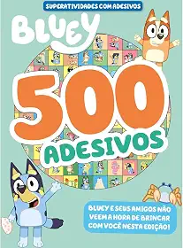 Bluey Superatividades com Adesivos - 500 Adesivos