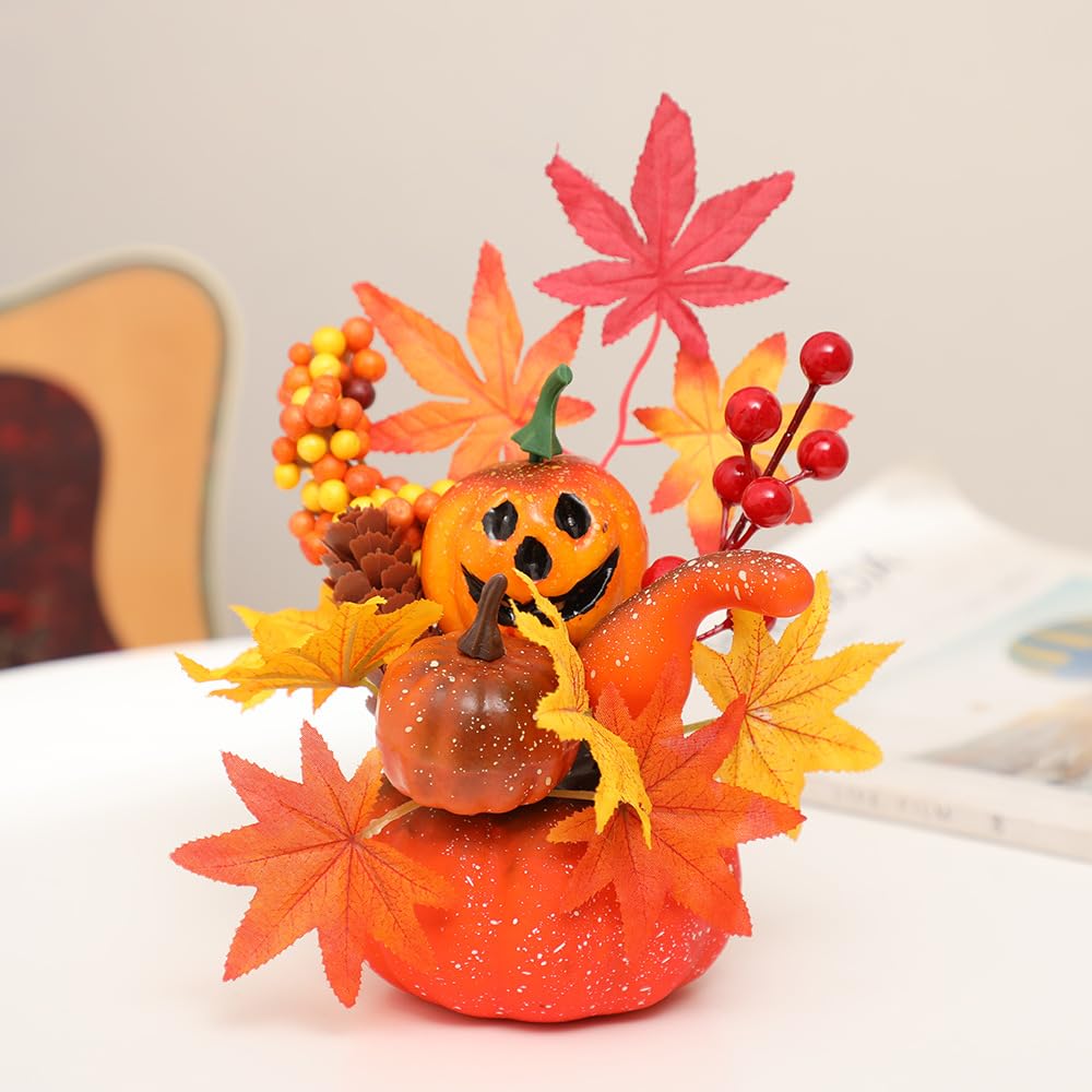 Amazon.co.jp: ハロウィン 偽南瓜 カボチャ 置物 人造 松ぼっくり