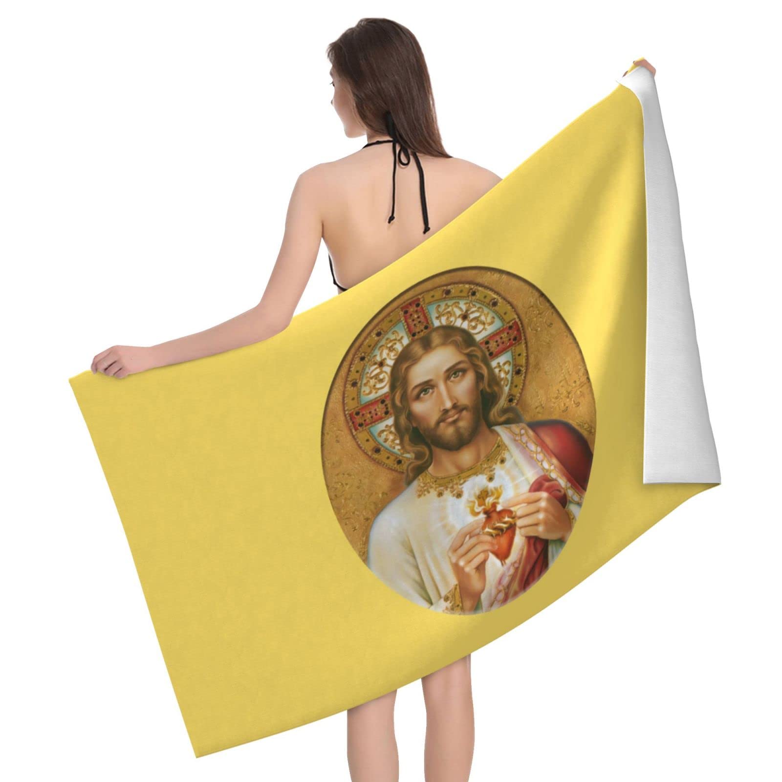 Serviette De Plage En Microfibre – Motif église De Bled (Slovénie), Absorbante, Légère, à Séchage Rapide - 6