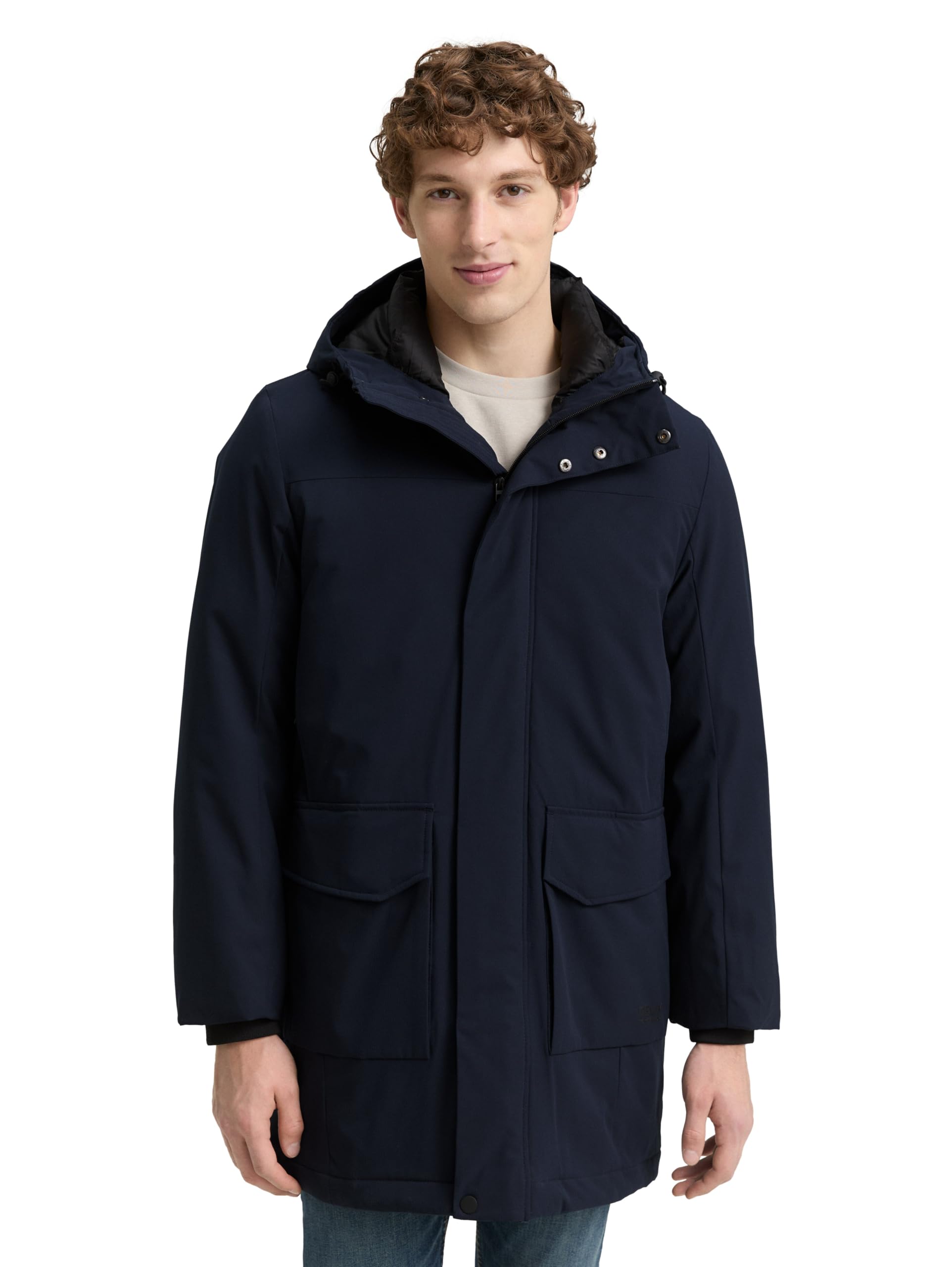 TOM TAILOR Denim Herren Parka mit wasserabweisender Funktion