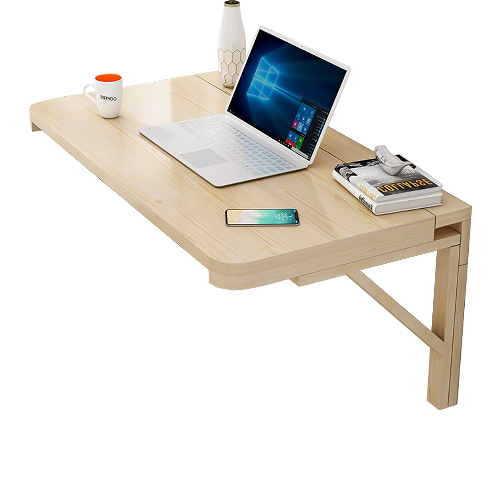 Bureau pliable et table à manger flottante pour optimiser le studio et télétravail
