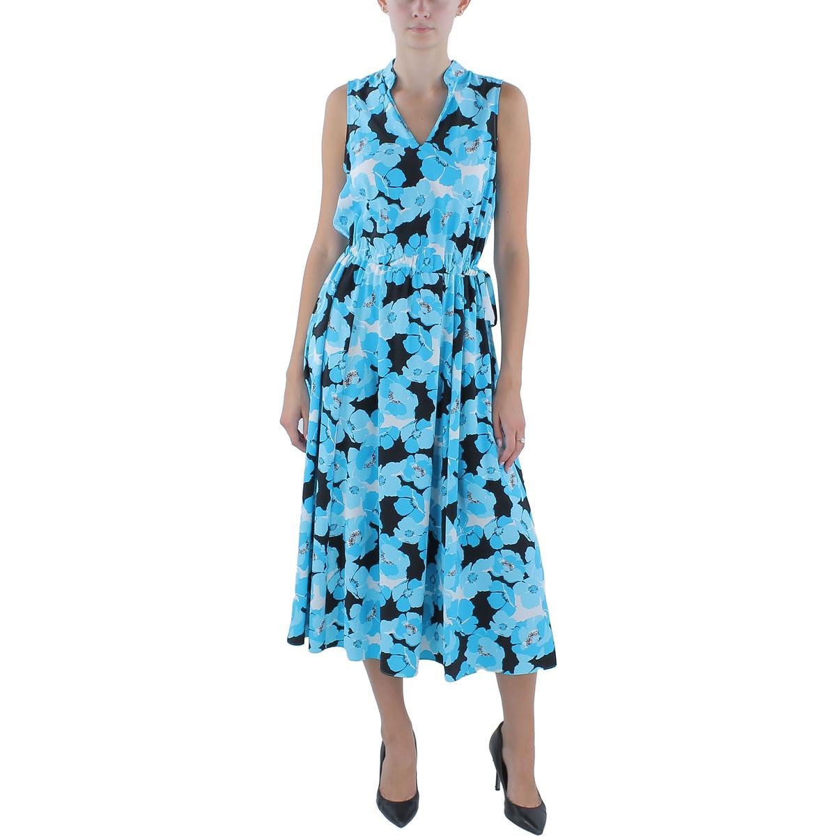 Amazon.com: Anne Klein Womens Long Drawstring Waist Midi Dress : Clothing,  Shoes \u0026 Jewelry