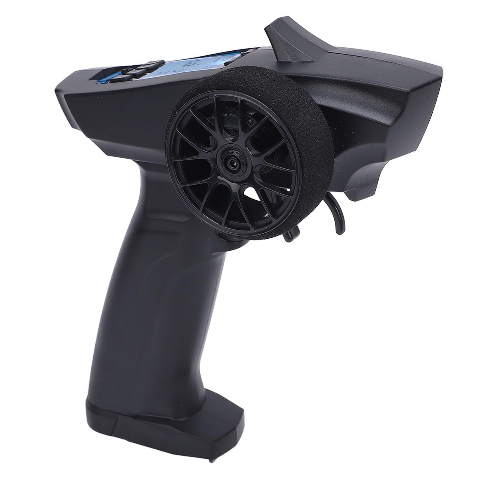 Transmisor de Control Remoto Versátil de 2,4 GHz y 4 Canales con Pantalla LCD para Coches y Barcos RC, Diseño Ligero de ABS, Ideal para Entusiastas, Paquete de 1 Unidad
