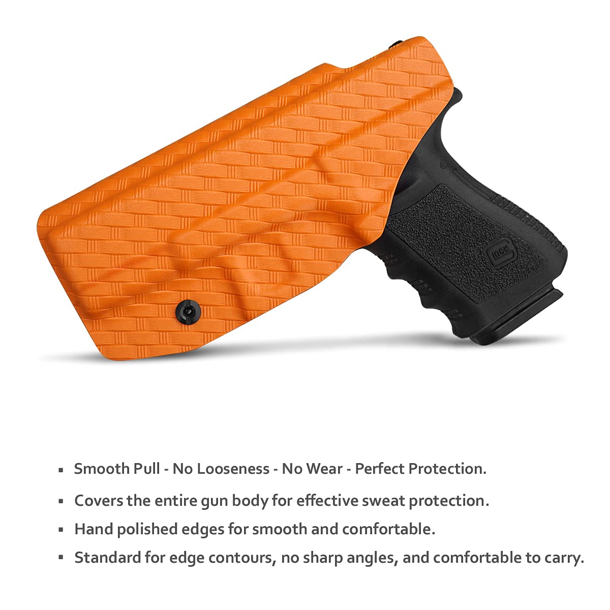 IWB Tactical Claw Holster KYDEX Pistolenholster Für: Glock 19 19X 25 44 45 ( Gen 1 2 3 4 5) & Glock 23 32 (Gen 3 4) Pistolenhalfter Hängend Verdeckte/Versteckte Pistole Case Waffenholster