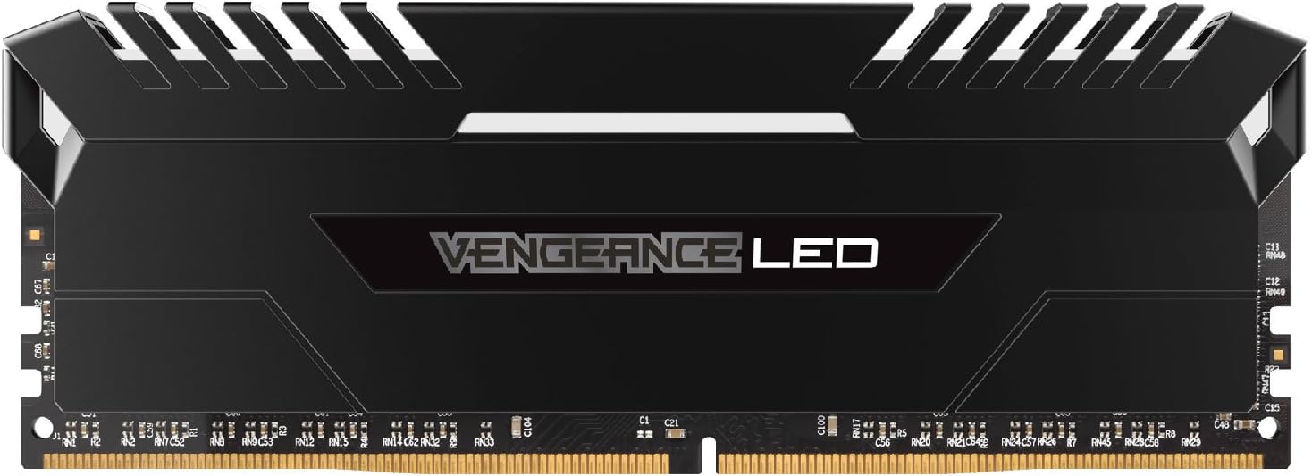 Corsair Vengeance LED 32GB (2x16GB) DDR4 3000 (PC4-24000) C16 Desktop Memory - White LED PC Memory CMU32GX4M2D3000C16