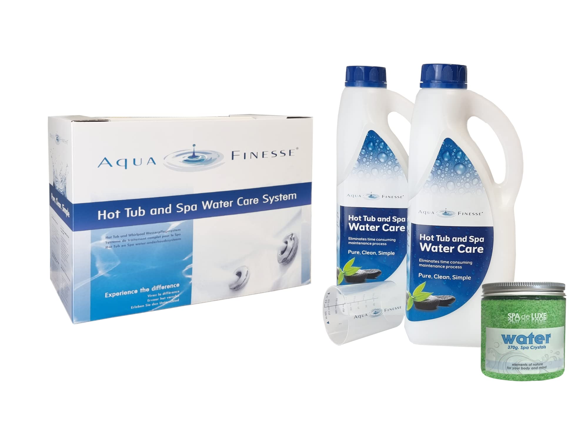 AquaFinesse mit Chlorgranulat + Spa de Luxe Crystals Gratis Whirlpool-Wasserpflege