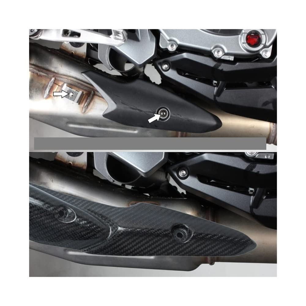 Scudo Termico In Fibra Di Carbonio Per Moto Kawasaki Z900 2017-2019 - Protezione Tubo Di Scarico - Foto 2