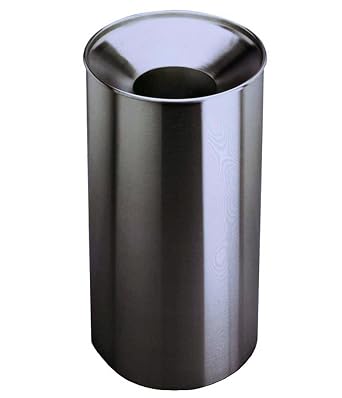 Bobrick 2400 Stainless Steel Floor-Standing Large Capacity Waste Receptacle with Funnel Top, Satin Finish, 33 Gallon Capacity, 18-1/4" Diameter x 32" Height