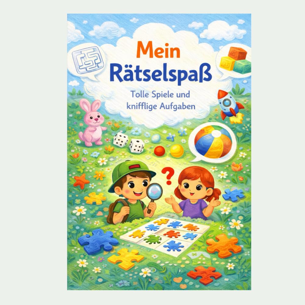 Mein großes Rätselspaß für Kinder: Logik-, Such- und Denkspiele für Vorschulkinder und Grundschüler – von leicht bis knifflig, mit kindgerechten ... von Konzentration, Logik und Wahrnehmung