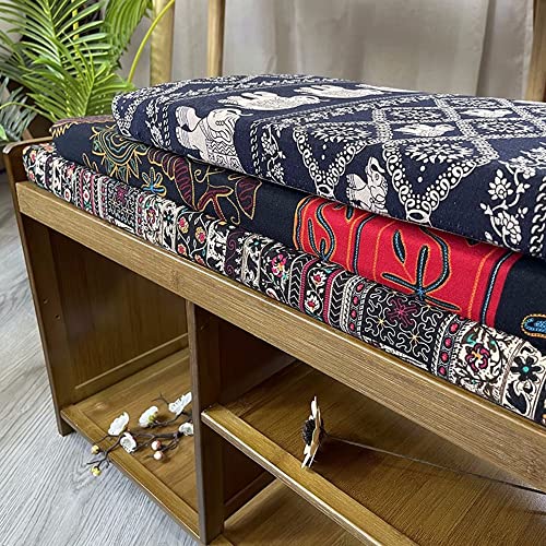 Coussin pour banc de jardin épais 120x30x5 cm style 2 pour assise 2-3 places