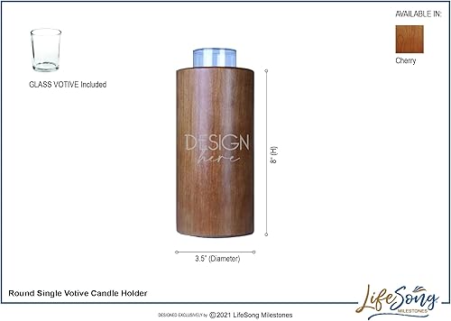 Vista 5 de Lifesong Milestones Portavelas redondo personalizado de 8 pulgadas Once I Held You Bereavement, regalo de condolencia por pérdida de un ser querido