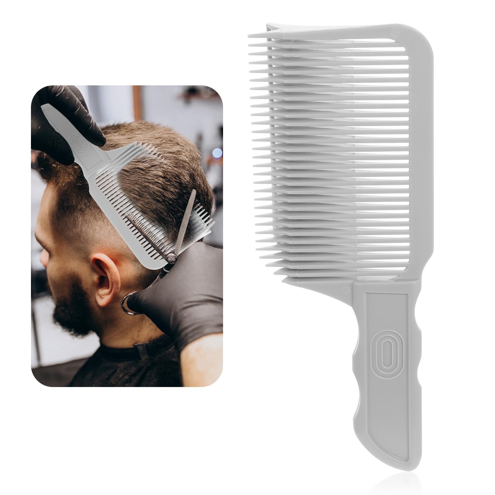 Fade Combs, Hair Cutting Comb, Barber Fade Comb, Professional Gradient Positioning Comb, Hair Cutting Guide Tool for Blending Fades, Flat/Curved Edge for Home & Salon Use-image-17