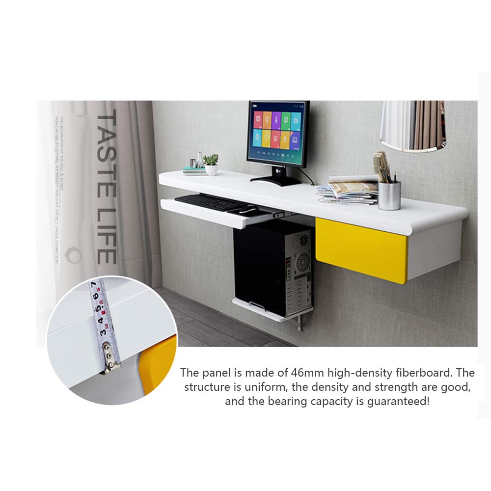 Buy VBARV Floating Computer Desk with Storage Shelves, Wall Mount
