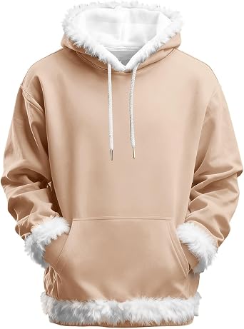 قميص رياضي من نوع Unisex 3D Ugly Christmas Kangaroo Pocket Hoodies Pullover