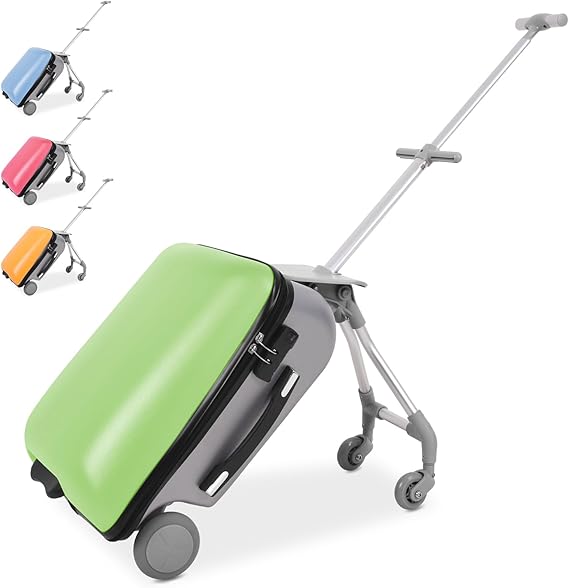 子供用3WAYスーツケース 20インチ 40L きいろ Amazon | [PulSpeed] 子供用スーツケース 乗れる 3WAY キッズ キャリー