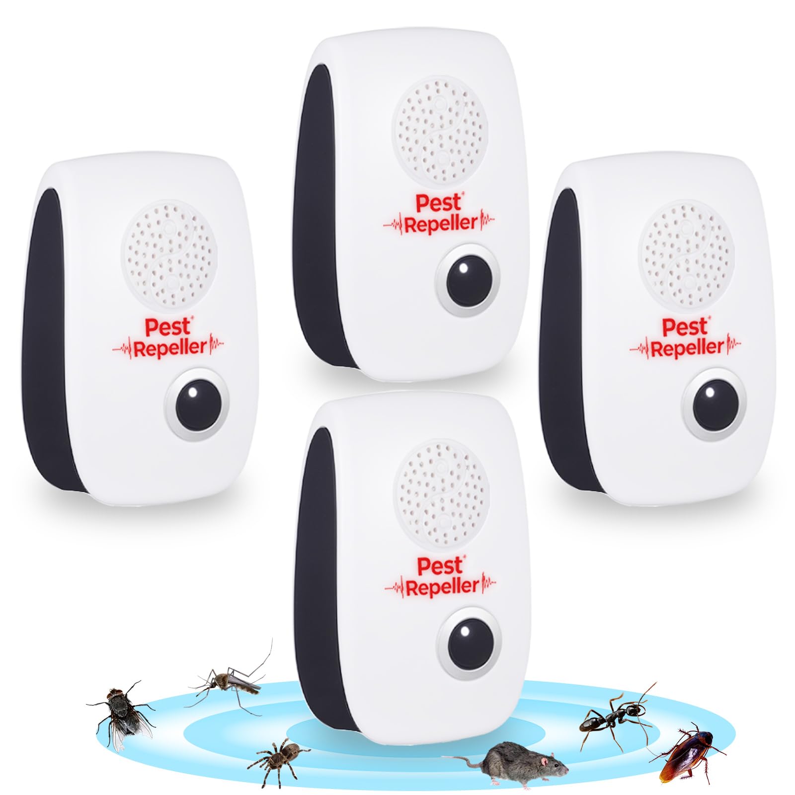 Ultrasonic Pest Repeller Plug In,Mouse & Mosquito Repellent For Indoor