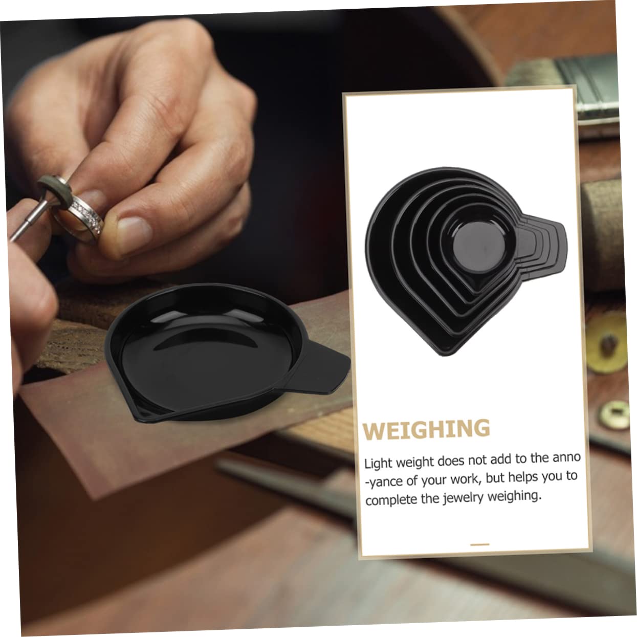 NUOBESTY 20 Stk Diamant Waagschale Zubehörfach Lebensmittelwaagen kitchen scale küchenwaagen Waagschalen für Waagen Wiegeschale für Schmuck elektronische Waage Düse Wiegen Sie die Pfanne pp