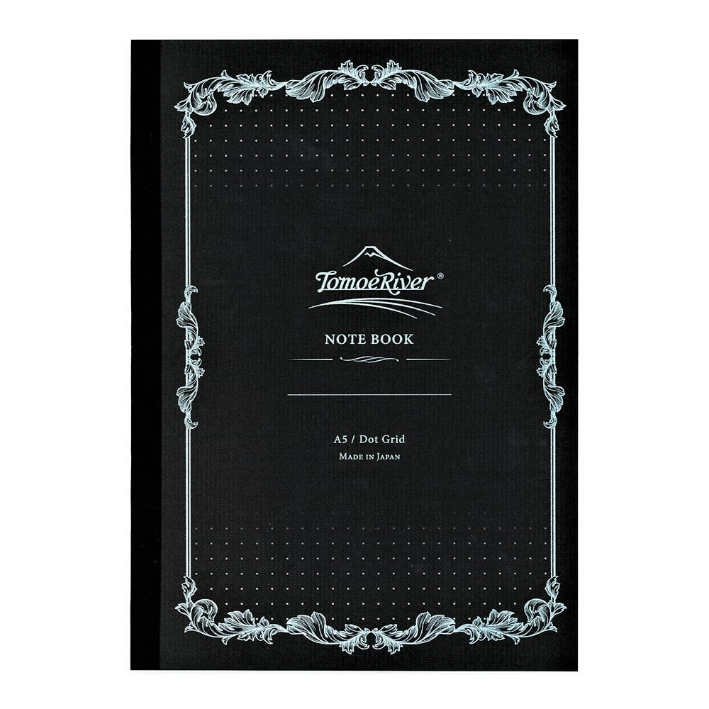 SAKAEテクニカルペーパー Tomoe River FP (52g/m2) Notebook by SANZEN, 5.85" x 8.27", 160 pages (80-Sheet), Soft Cover, 5mm Dotted, White (SR-A5NB-DW)