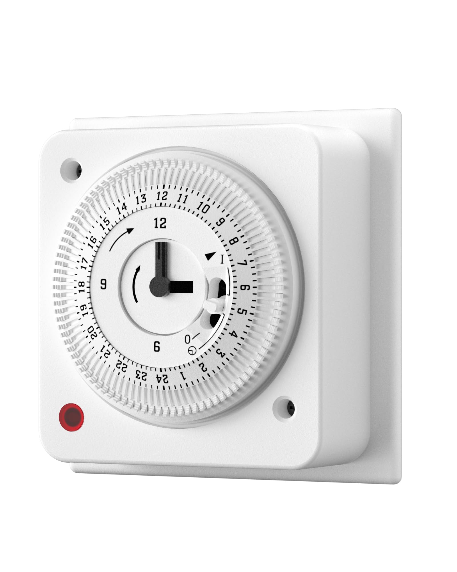 DEWENWILS Immersion Heater Timer, 24 Hour Energy Saving Timer Switch, 16A/3680W, for Lights, Heaters, Home Appliances