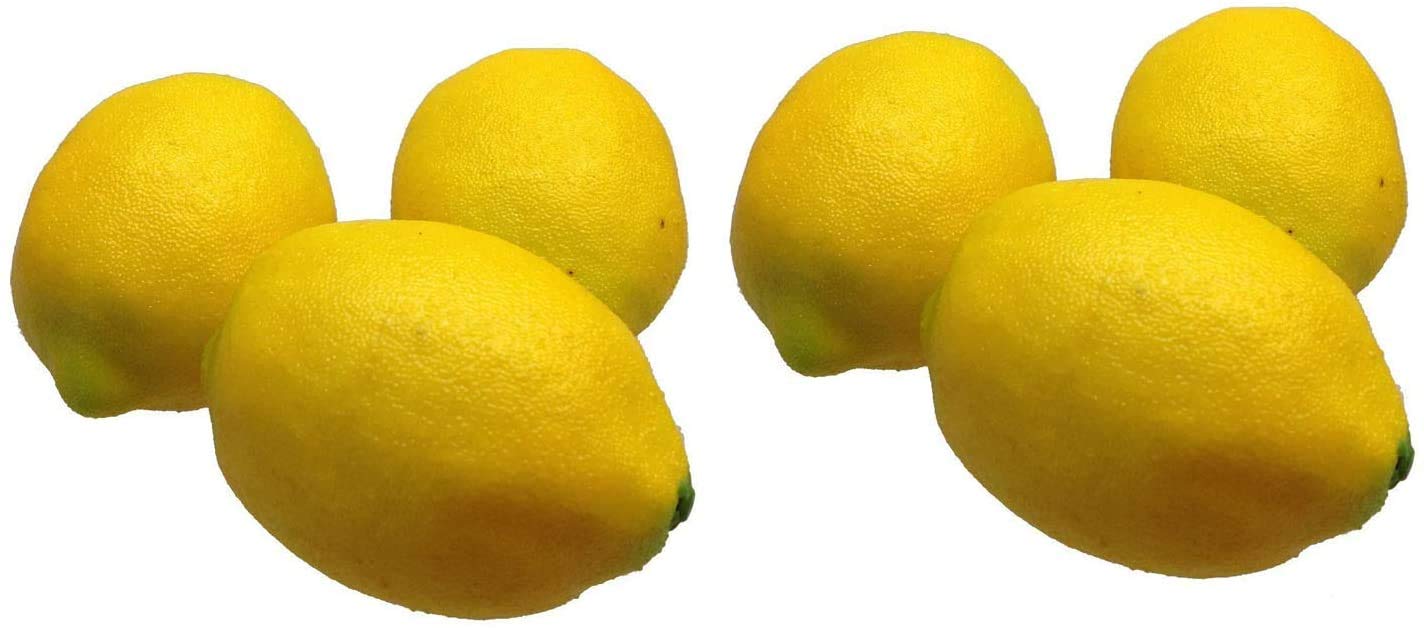GMMHDecorative Lemons Pack of 6 (Yellow 6 Heavy Quality)