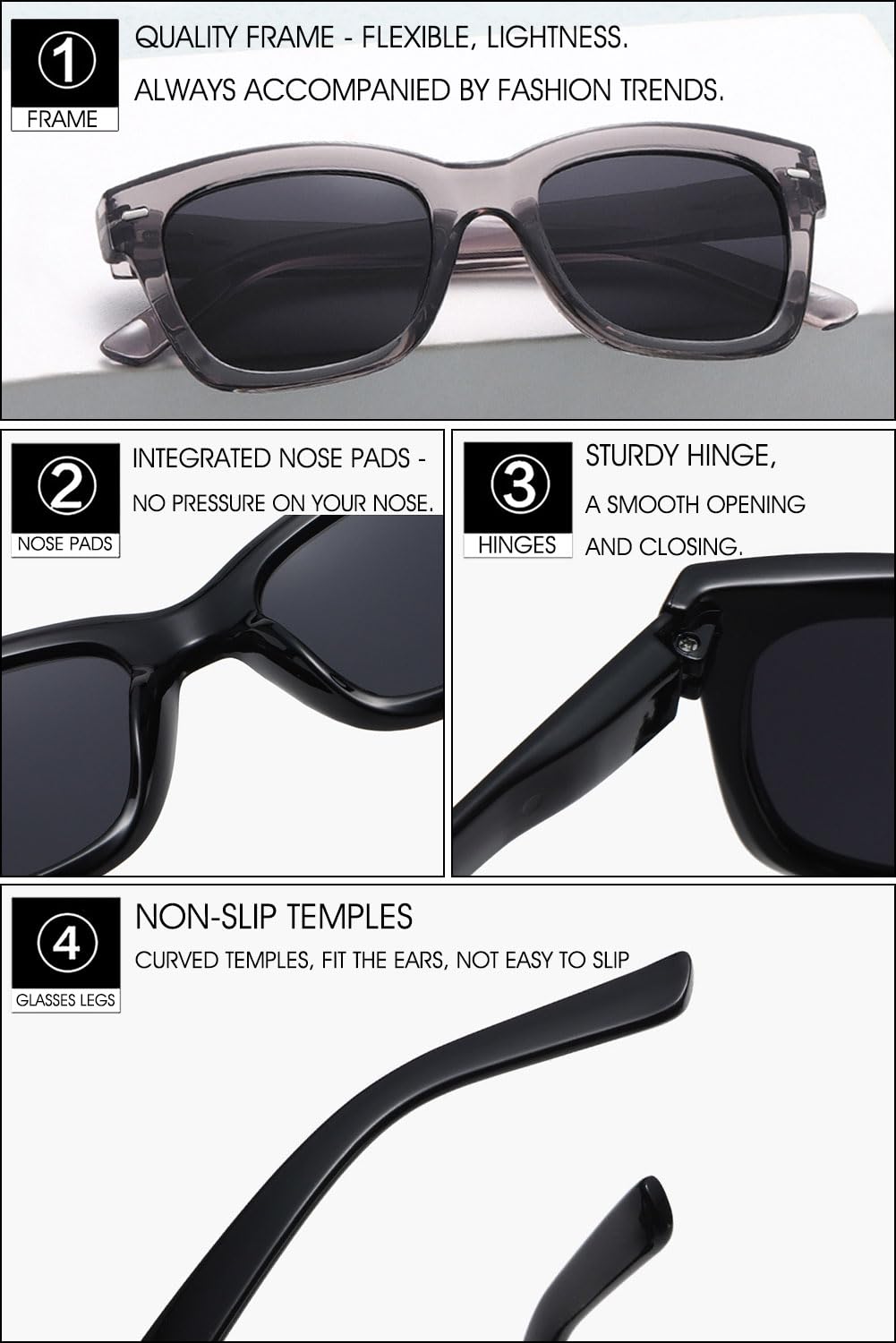 VEVESMUNDO Sonnenlesebrille Getönt Lesebrille mit Sonnenschutz Damen Herren Große Sehhilfe Sonnenbrille mit sehstärke 0,+1.0,+1.5,+2.0,+2.5,+3.0,+3.5,+4.0