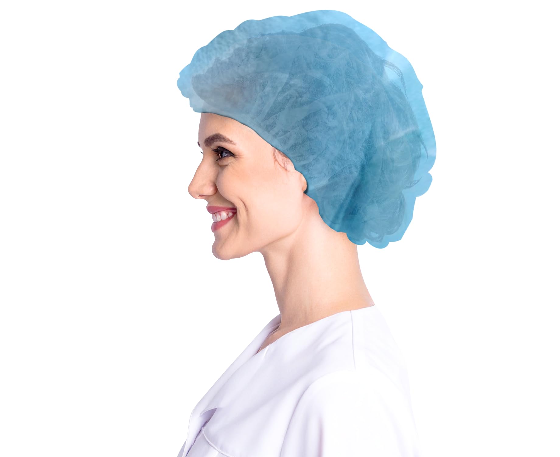 Xpose Safety Gorras desechables amarillas para el cabello para servicio de alimentos, laboratorios, limpieza, cocina, transpirables