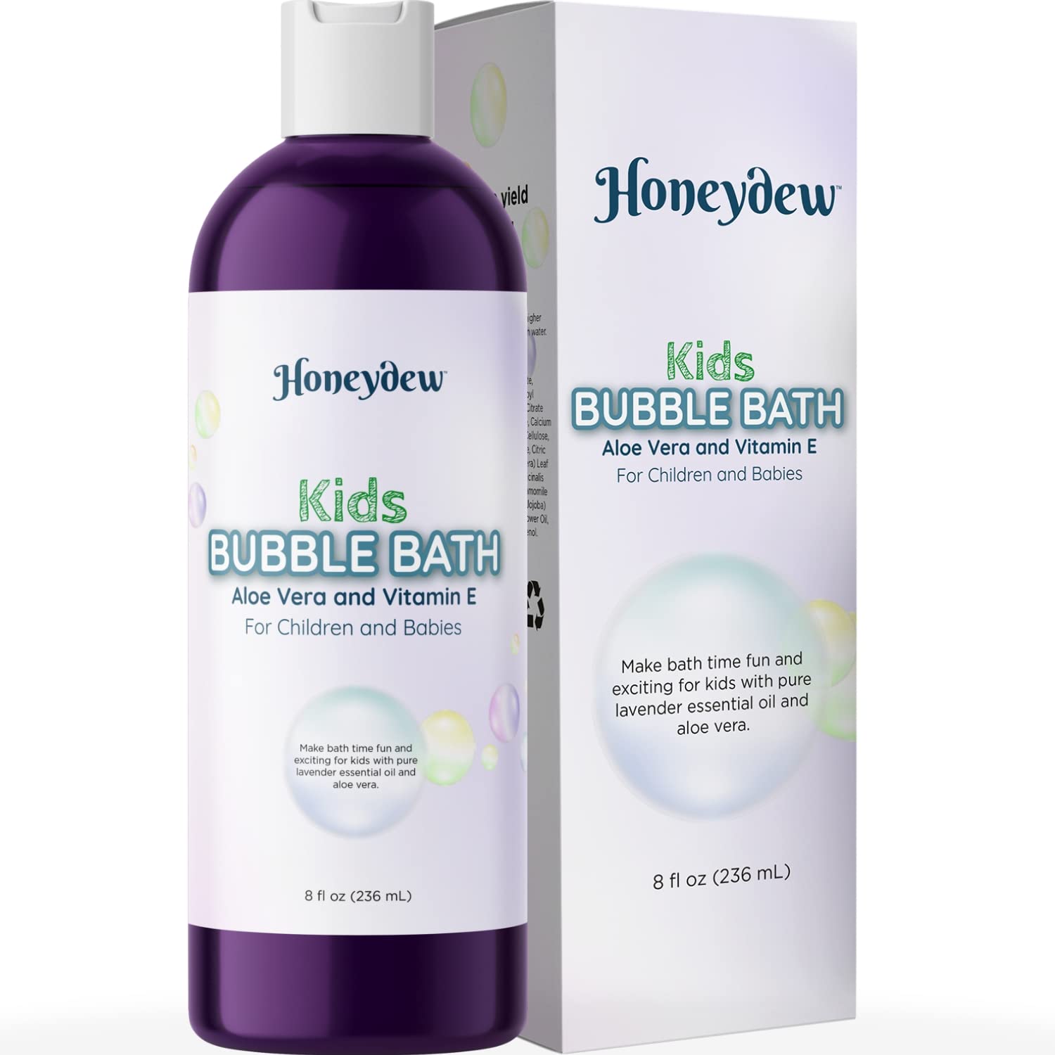 Buy Lavender Bubble Bath for Kids with Aloe Sudsy Bubble Bath with