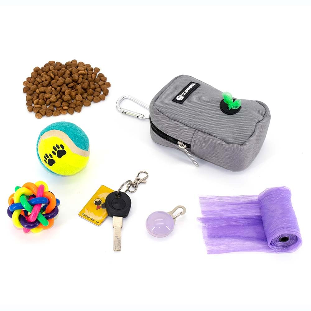 Dog Treat Pouch Hands Free dog walking bag with Metal Carabiner - Image 4