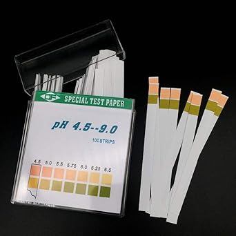 Ubersweet 100pcs PH Test Strips Litmus Paper PH4.5-9.0 Alkaline Acid Test Paper for Water Saliva Urine Testing PH Test Meter