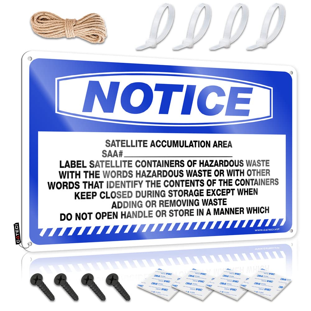 ZTBBDNQHA Metal Sign Decor Vintage Notice Atellite Accumulation Area Tin Sign Personalized Man Cave Sign Funny House Signs(30X40CM)
