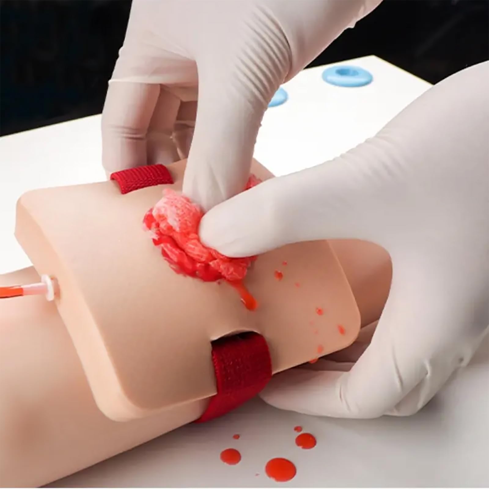 NGARY Kit De Entrenamiento De Empaquetamiento De Heridas, Modelo De Entrenamiento De Empaquetamiento De Heridas Y Torniquete con Diseño Portátil, para Clases Médicas De Detener El Sangrado.