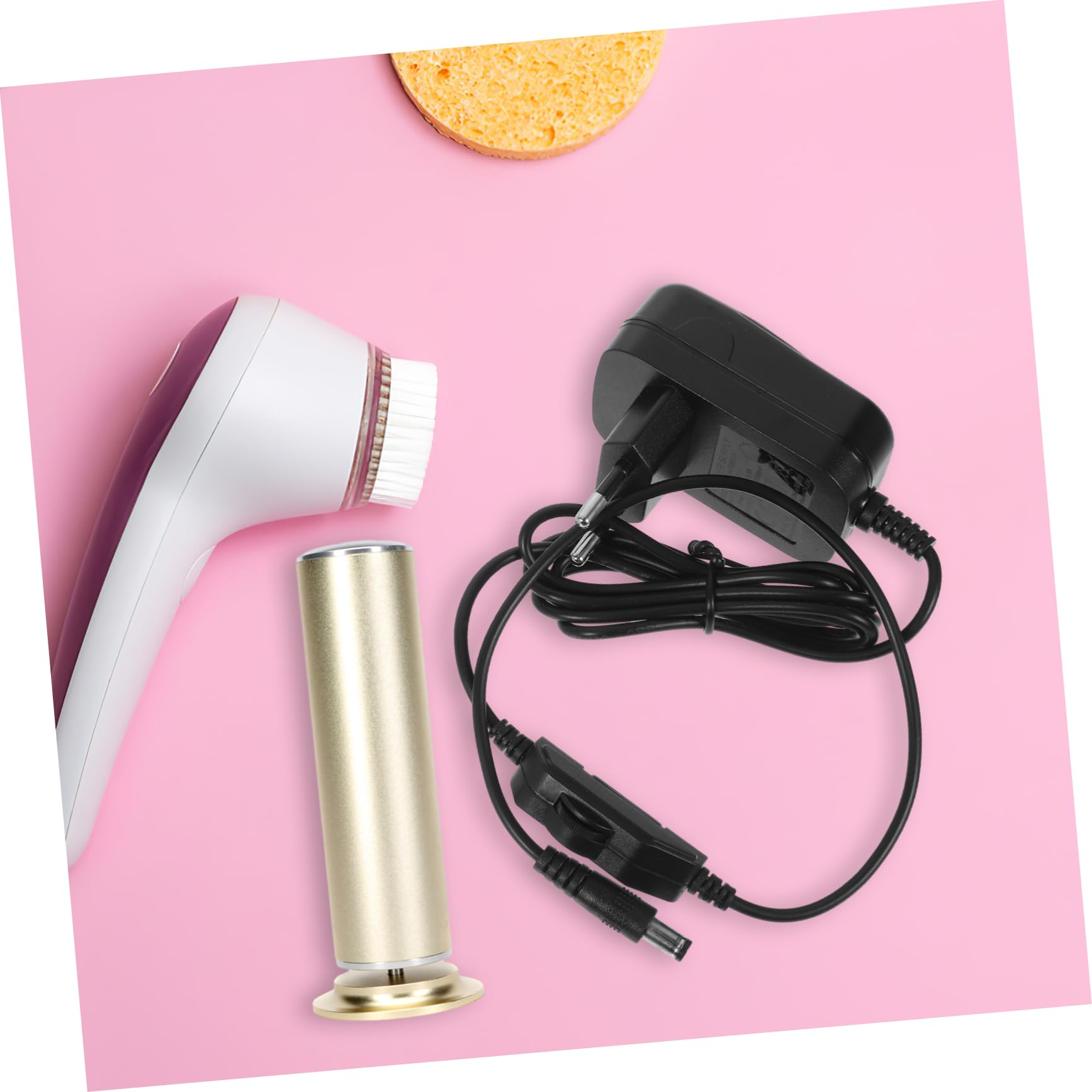 Healeved Máquina Pedicura Eléctrica para Pies Lima Eléctrica para Callos, Removedor de Callos Eléctrico de Aluminio Ergonómico Rotación Ajustable para Talones y Dedos en Casa