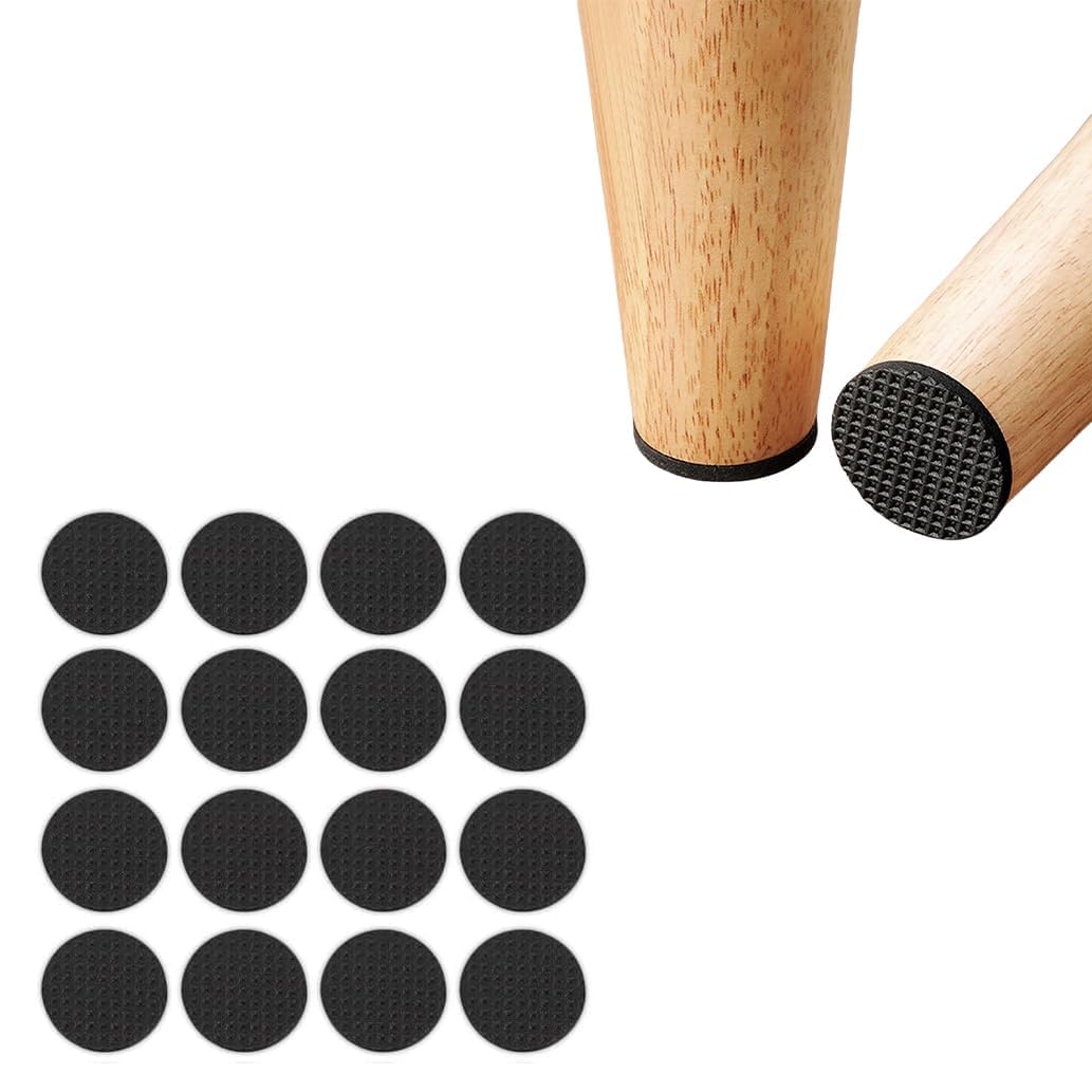 YRHP INDIA (32 Piece) Chair Leg Floor Protector,Non Slip Furniture Pads, Self Adhesive Furniture Feet Rubber Grippers Pads Anti Scratches Reduce Noise Chair Pads for Hardwood Protectors