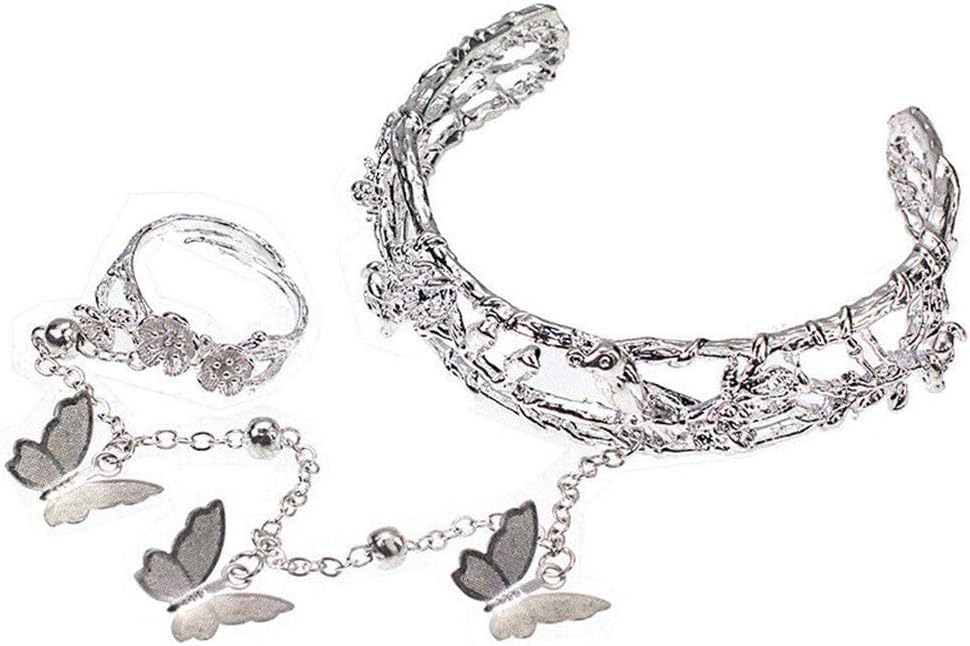 Shopular Unisex-Adult Anime Hua Cheng Bl Butterfly Bracelet Cosplay Prop Sa Gifts, One Size, Alloy