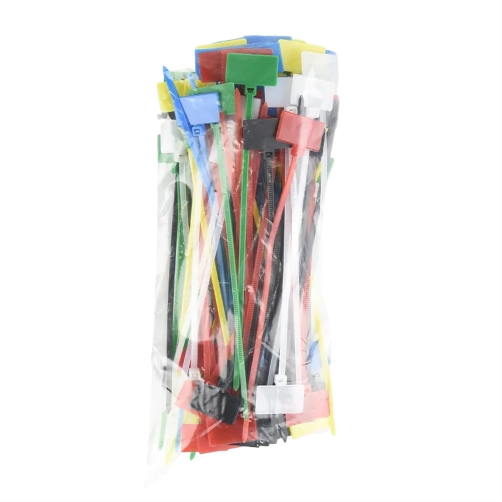 Enmrfvkz 100Pcs Random Color Nylon Cable Marking Ties