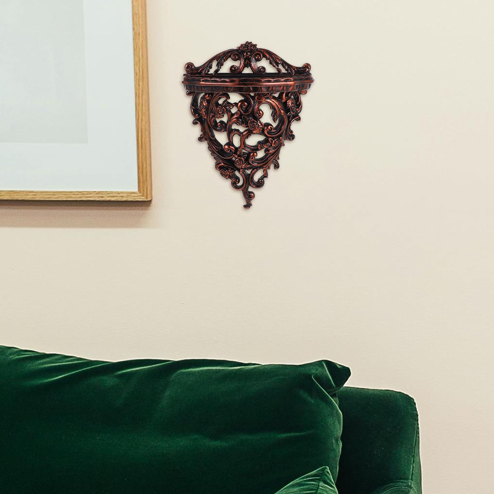 GALPADA Resina Estante de Pared Estilo Europeo para Sala de Estar
