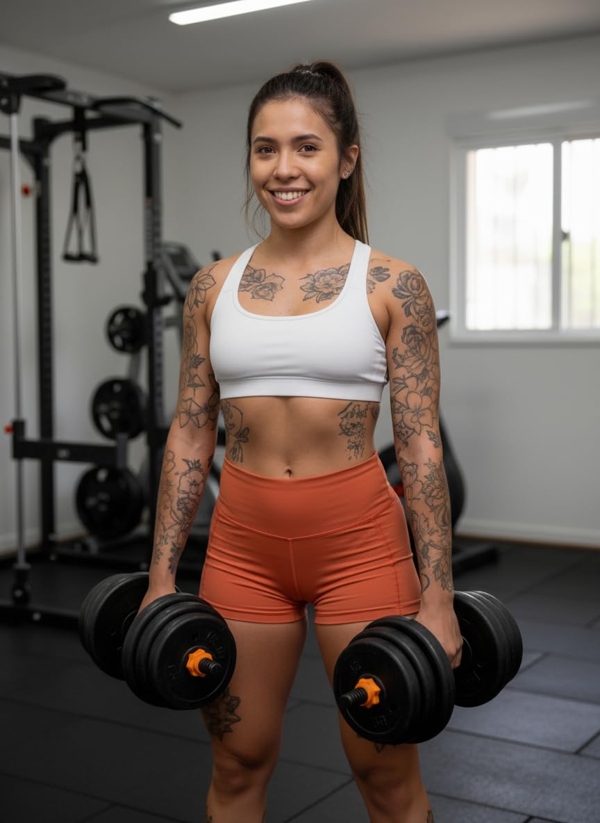 2in1 Hantel-Set verstellbar Langhantel bis 20 kg oder 2x Kurzhantel bis 10 kg bodenschonende Gewichte 1,25 kg, 1,5 kg, 2 kg Hantelstange Krafttraining