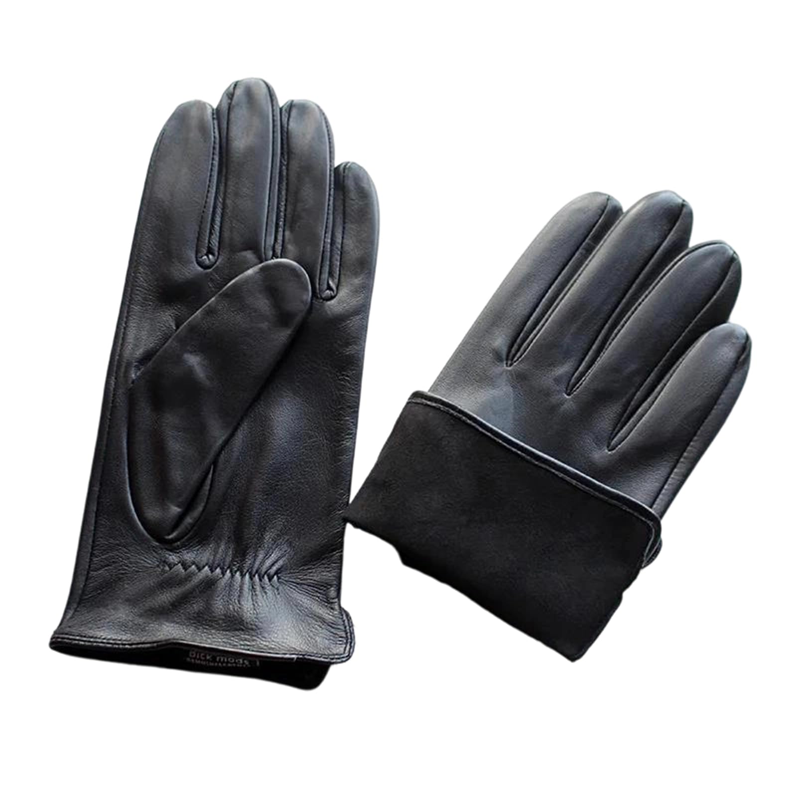 Guantes de piel de oveja auténtica para hombre, con forro de rayón fino, para pantalla táctil, mensajes de texto, verano, al aire libre, conducción