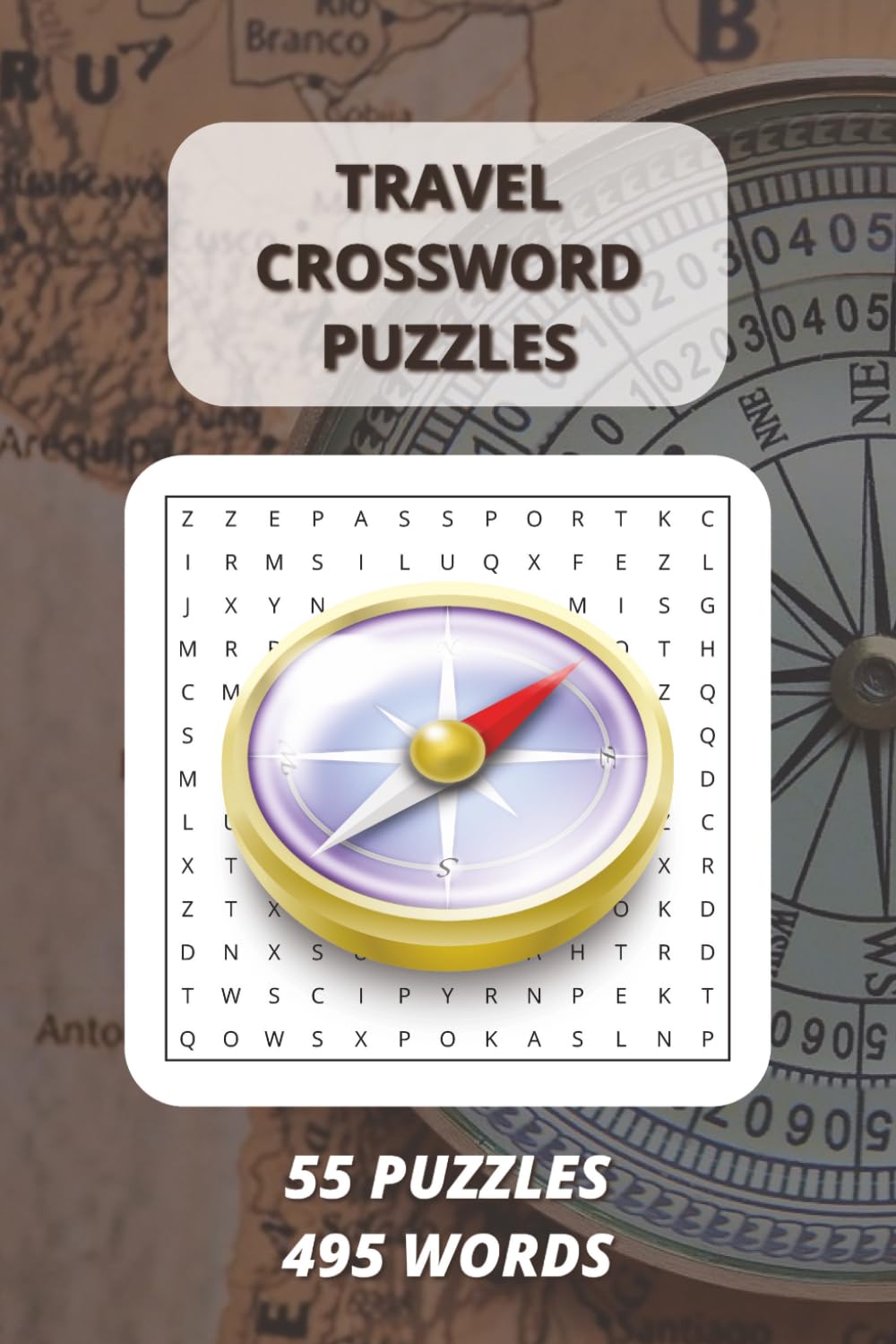 Travel Crossword Puzzles: Fun Crossword Puzzles for Travel Lovers