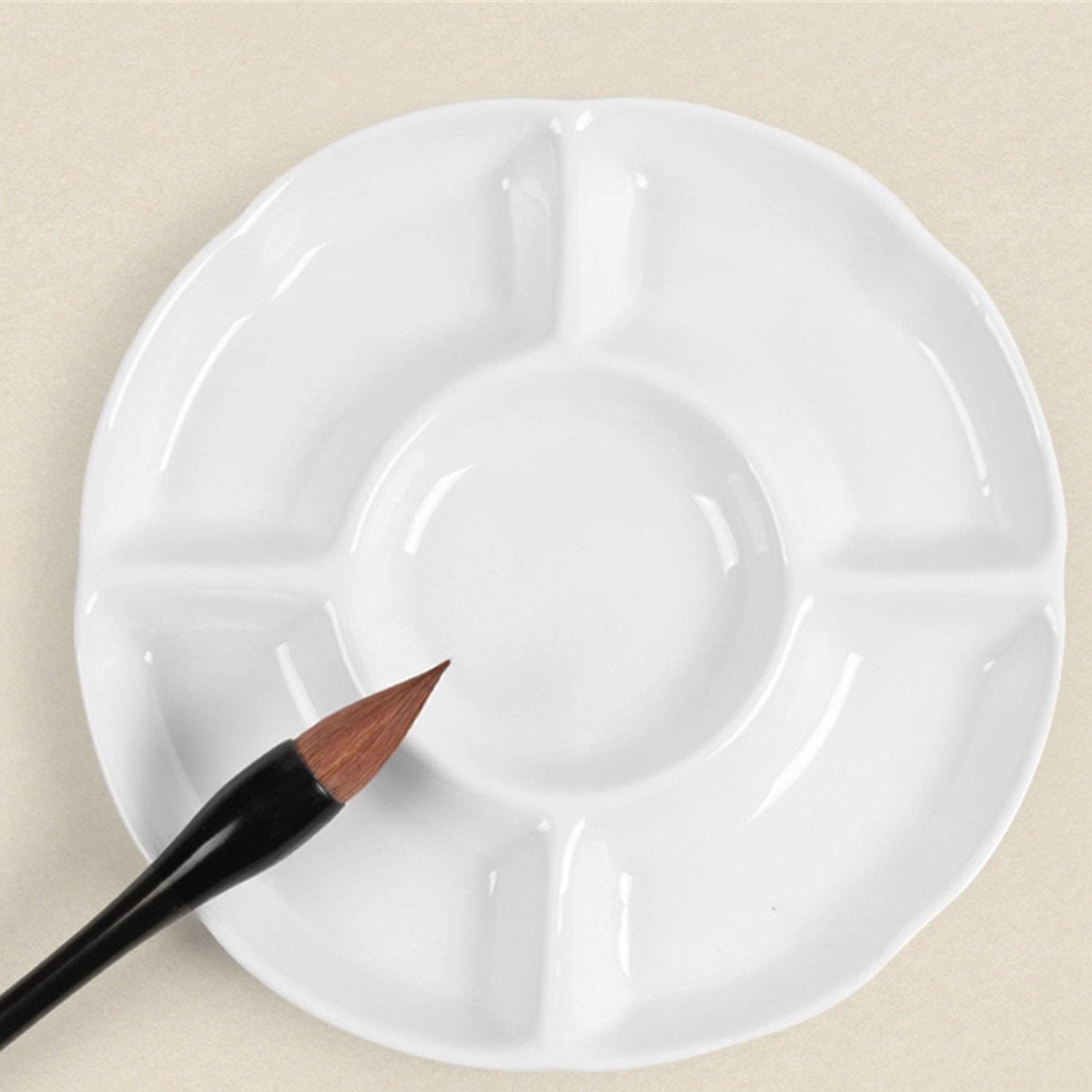 Tavolozza di Ceramica Rotonda Multifunzione, for Artisti, Pittori Professionali, Pittura Dilettanti, Artigianato, Hobbisti
