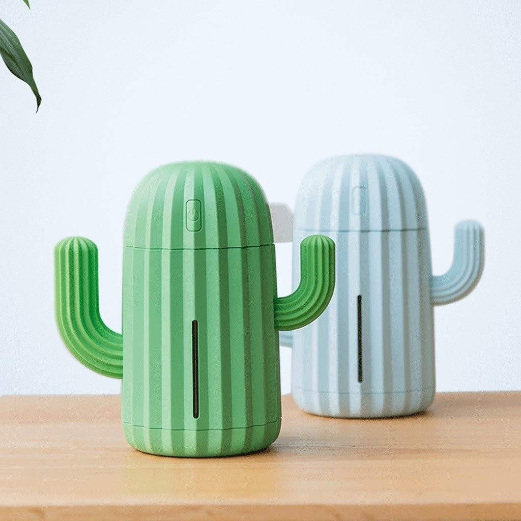 Mini umidificatore Camera Singola umidificatore con la luce di notte portatile Cactus umidificatore Adatto for lo yoga, Ufficio, SPA, Camera da letto, Mini Umidificatore(Pink)