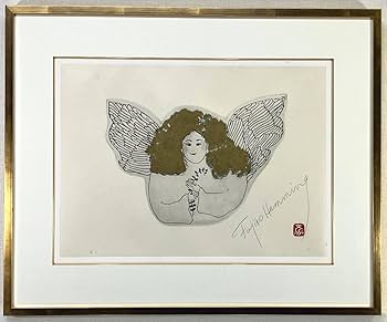 Amazon.co.jp: フジ子ヘミング 天使 銅版画 直筆サイン入り 限定 ♪ 7