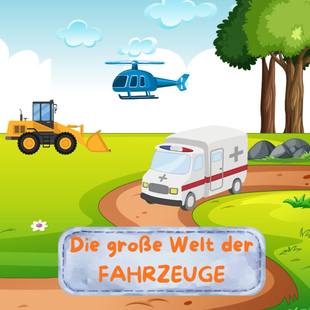 Die große Welt der Fahrzeuge: Malbuch für Kinder